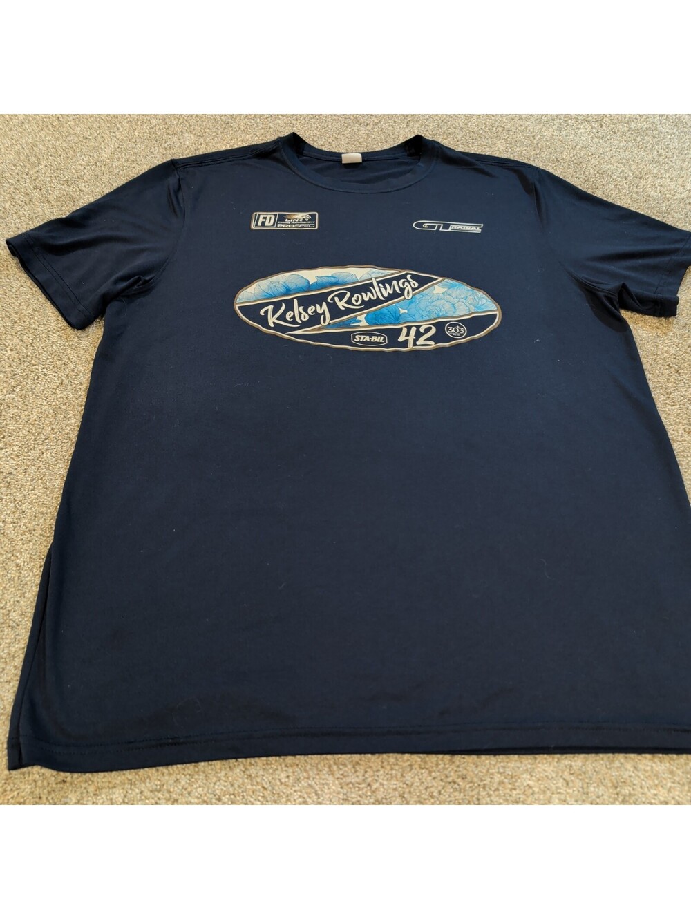 Sport-Tek Kelsey Rawlings #42 Navy Blue Graphic T-Shirt XL